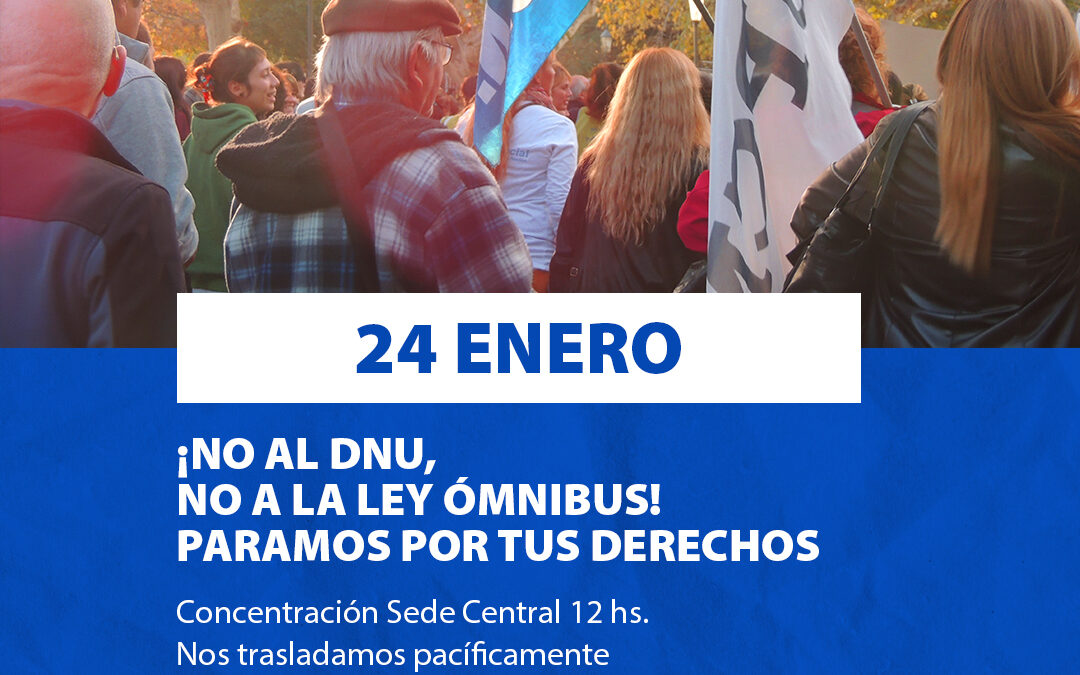 No al DNU: convocatoria de UPCN
