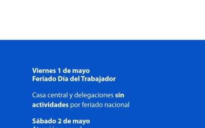 Comunicado sobre atención por feriado